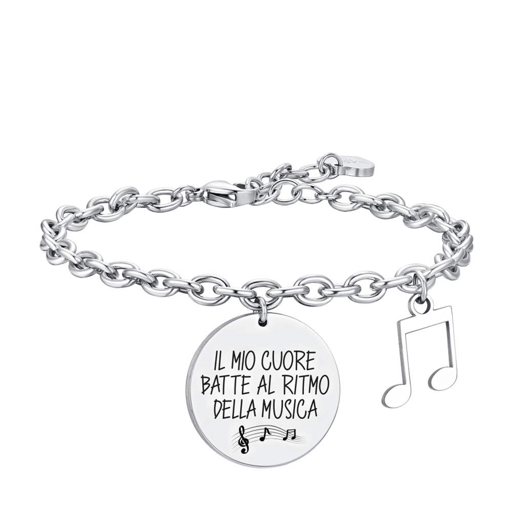 NOTA MUSICAL BRAZALETE DE ACERO PARA MUJER