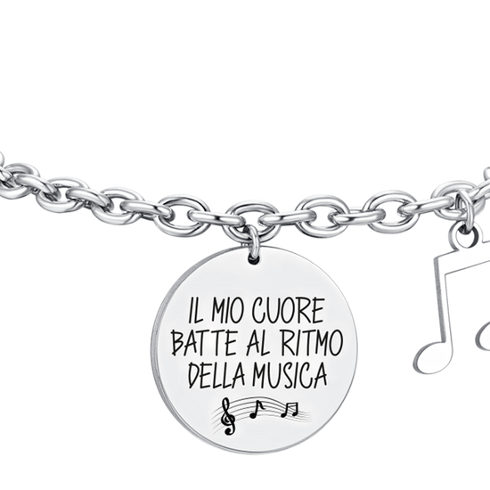 NOTA MUSICAL BRAZALETE DE ACERO PARA MUJER