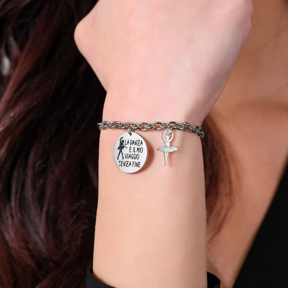 BALLERINA BRAZALETE DE ACERO PARA MUJER
