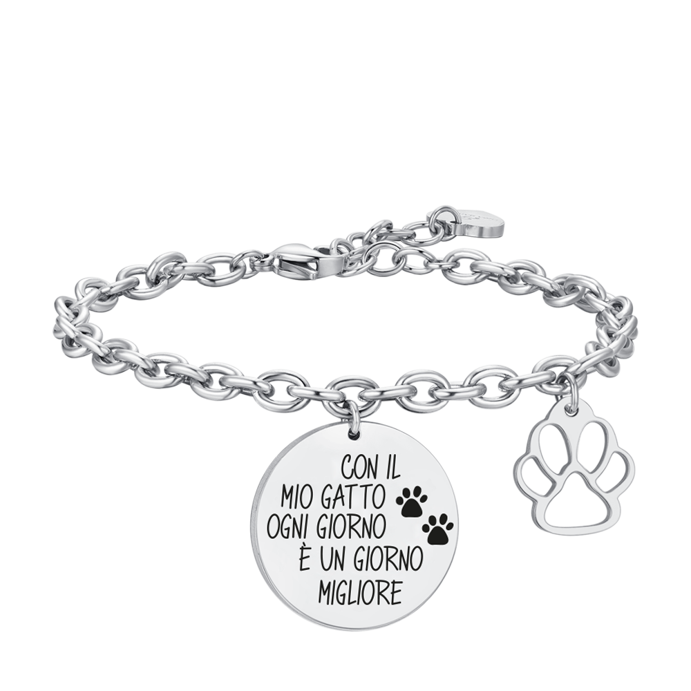 PULSERA CAT DE ACERO PARA MUJER
