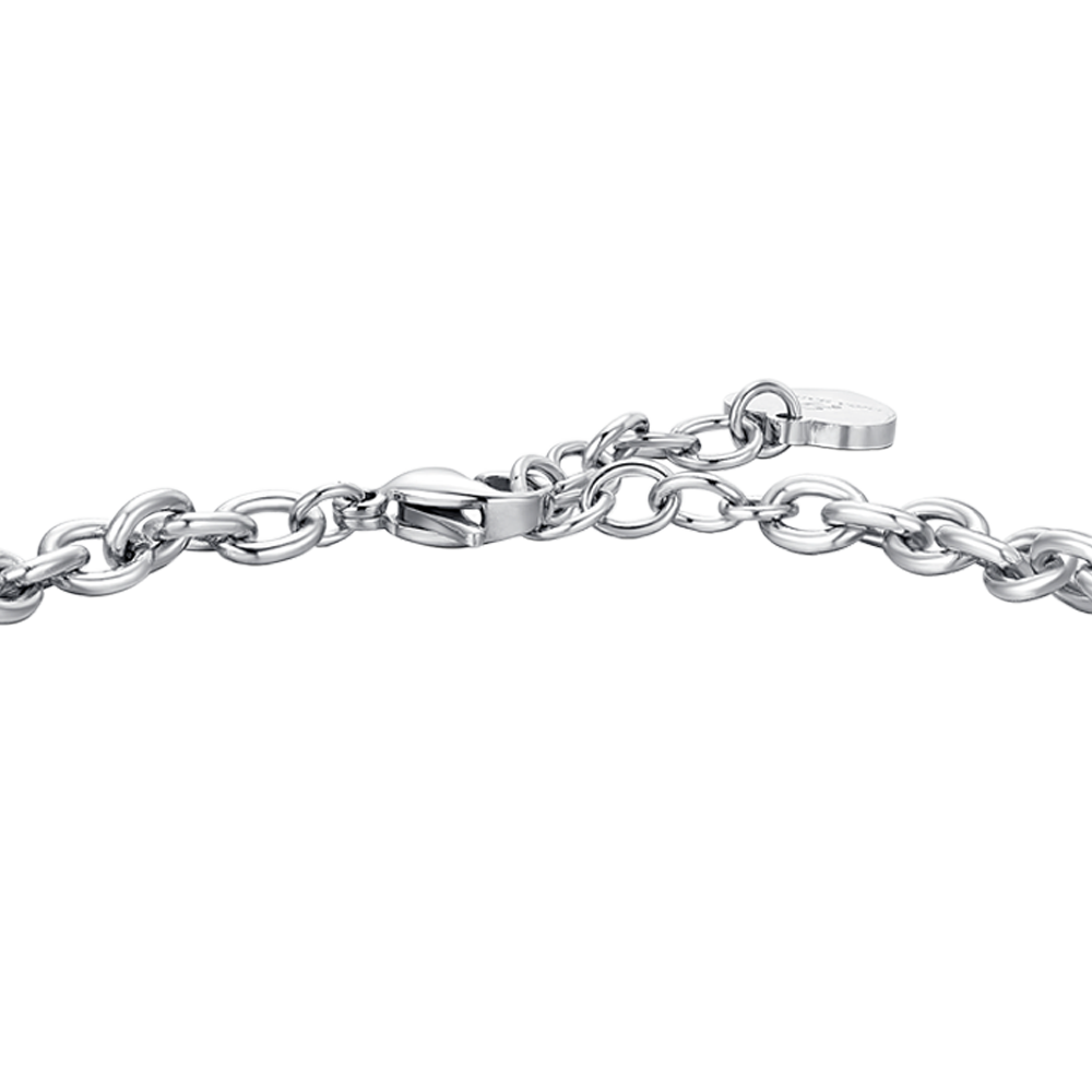 PULSERA DE ACERO PARA MUJER CON COLGANTE DE ÁNGEL