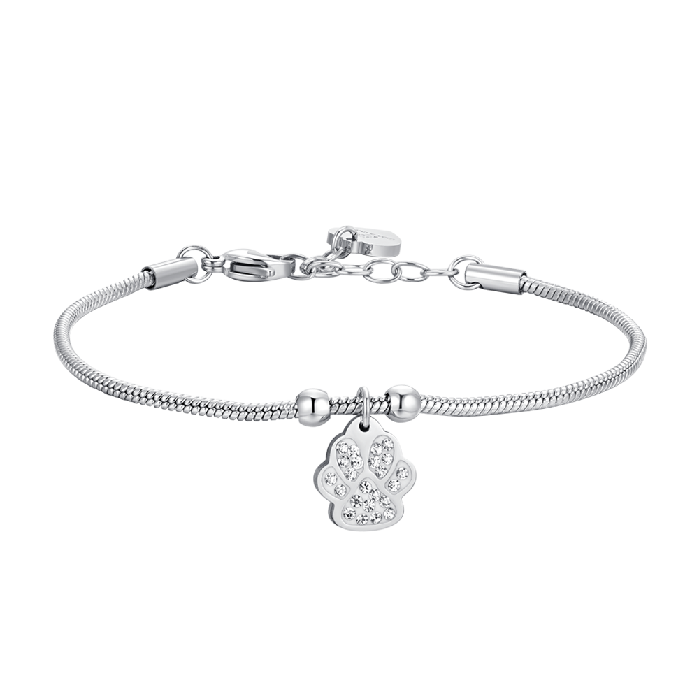BRAZALETE DE ACERO PARA MUJER CON GARRA
