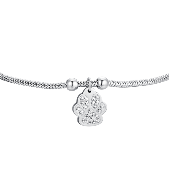 BRAZALETE DE ACERO PARA MUJER CON GARRA