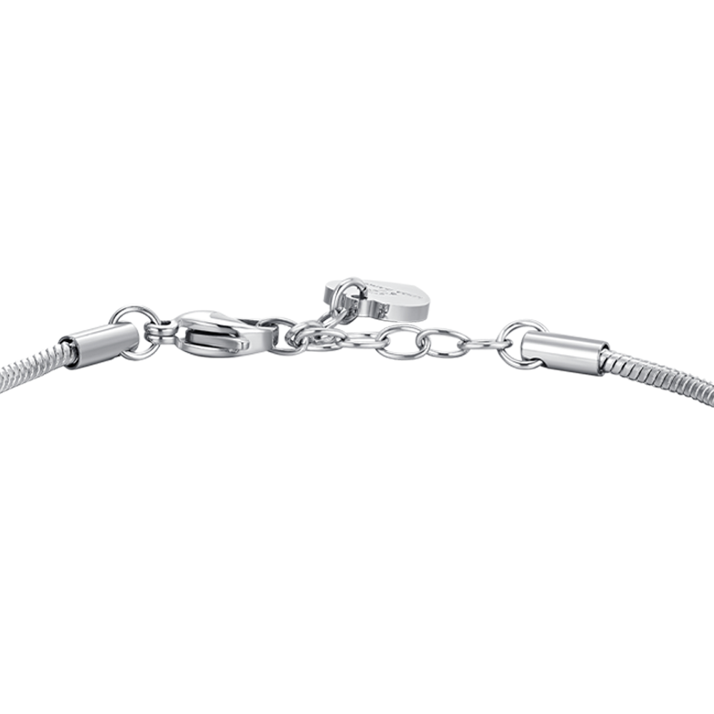 BRAZALETE DE ACERO PARA MUJER CON CRUZ
