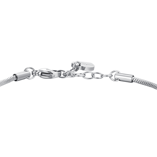 BRAZALETE DE ACERO PARA MUJER CON CRUZ