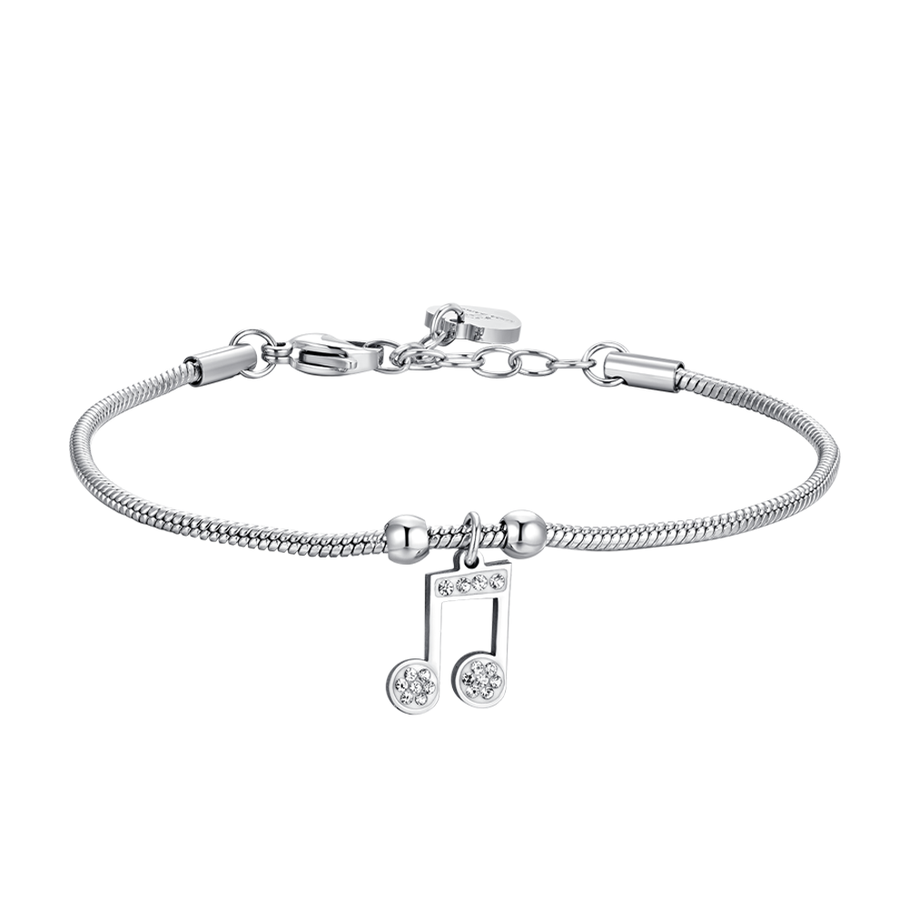 PULSERA DE ACERO PARA MUJER CON NOTA MUSICAL