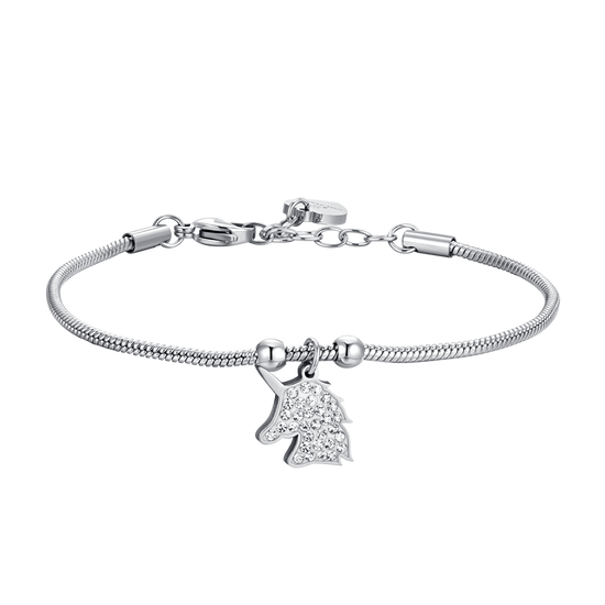 PULSERA DE ACERO PARA MUJER CON UNICORNO Luca Barra