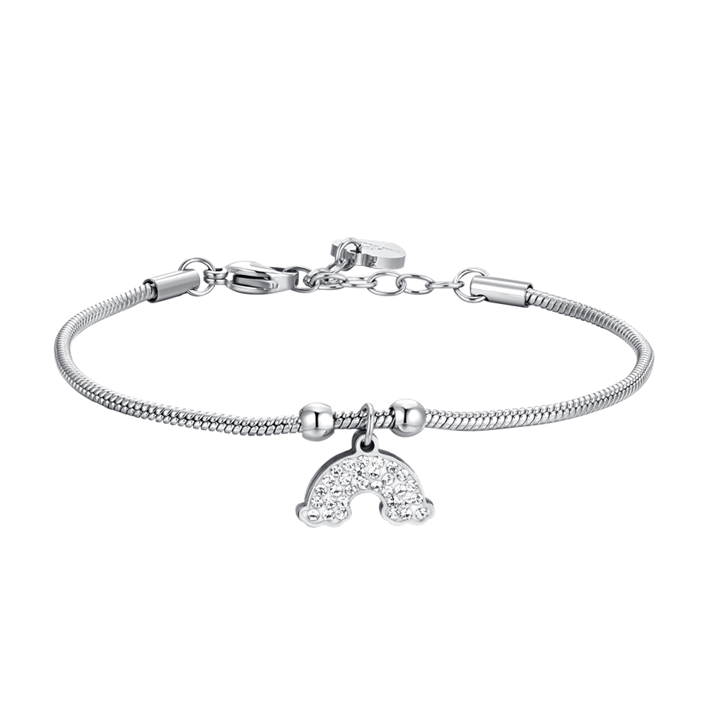 BRAZALETE ARCO IRIS DE ACERO PARA MUJER