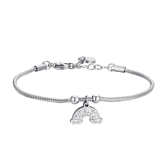 BRAZALETE ARCO IRIS DE ACERO PARA MUJER