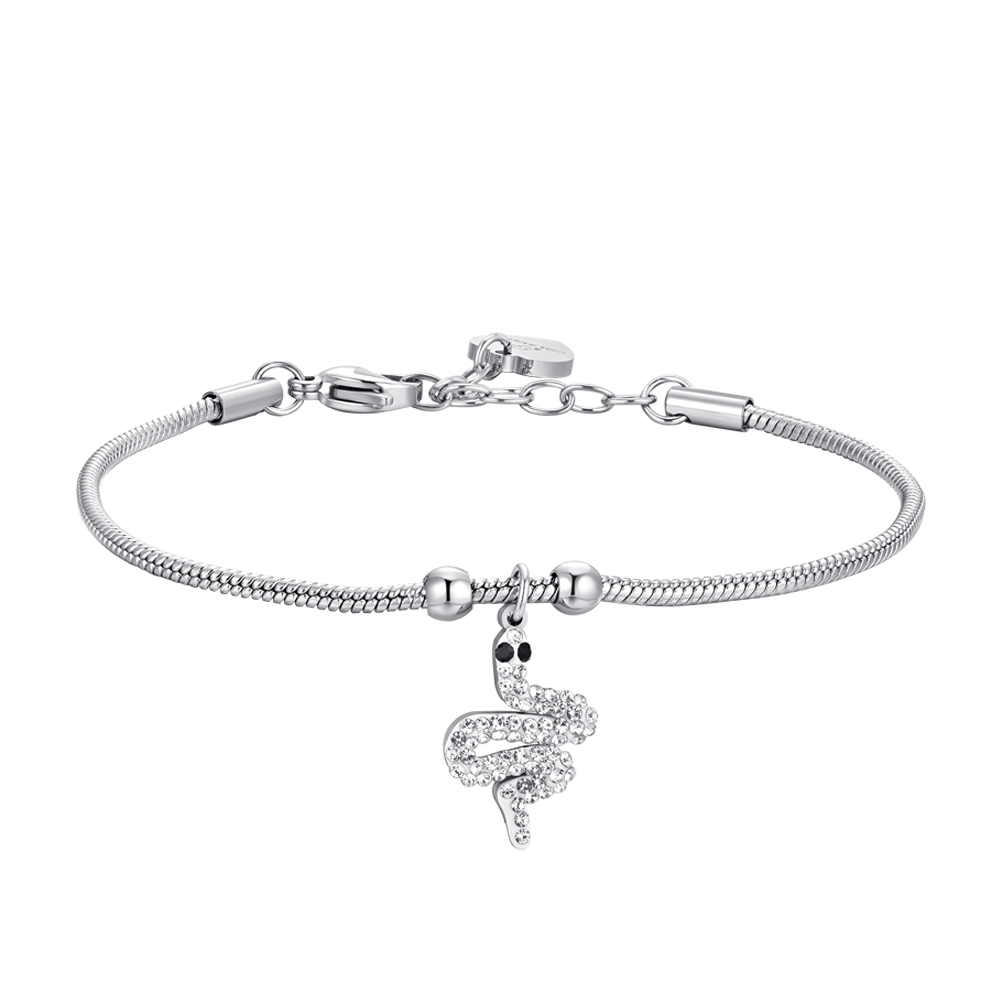 BRAZALETE DE ACERO PARA MUJER CON SERPIENTE