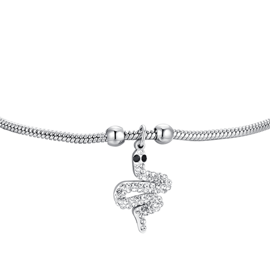 BRAZALETE DE ACERO PARA MUJER CON SERPIENTE