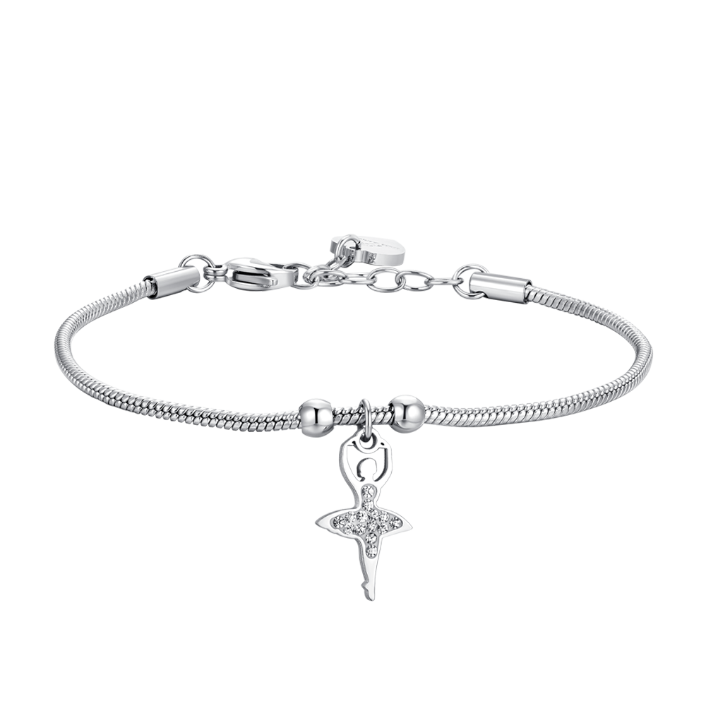 BRAZALETE DE ACERO PARA MUJER CON BAILARINA