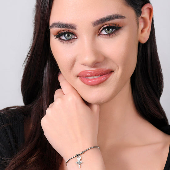 BRAZALETE DE ACERO PARA MUJER CON BAILARINA