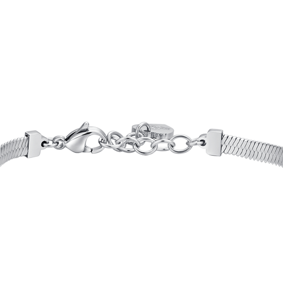 PULSERA DE ACERO CON CIRCONITA VERDE PARA MUJER