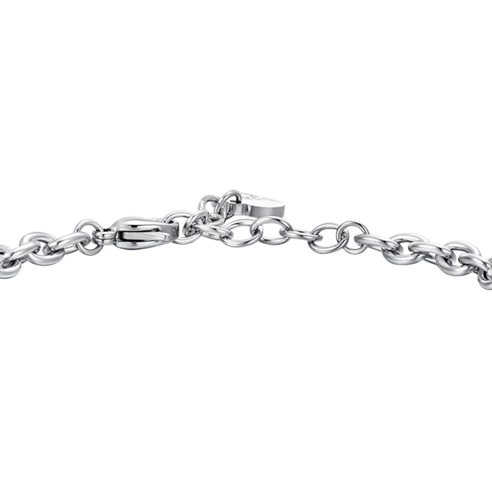 TRÉBOL DE CUATRO HOJAS BRAZALETE GIRATORIO DE ACERO PARA MUJER