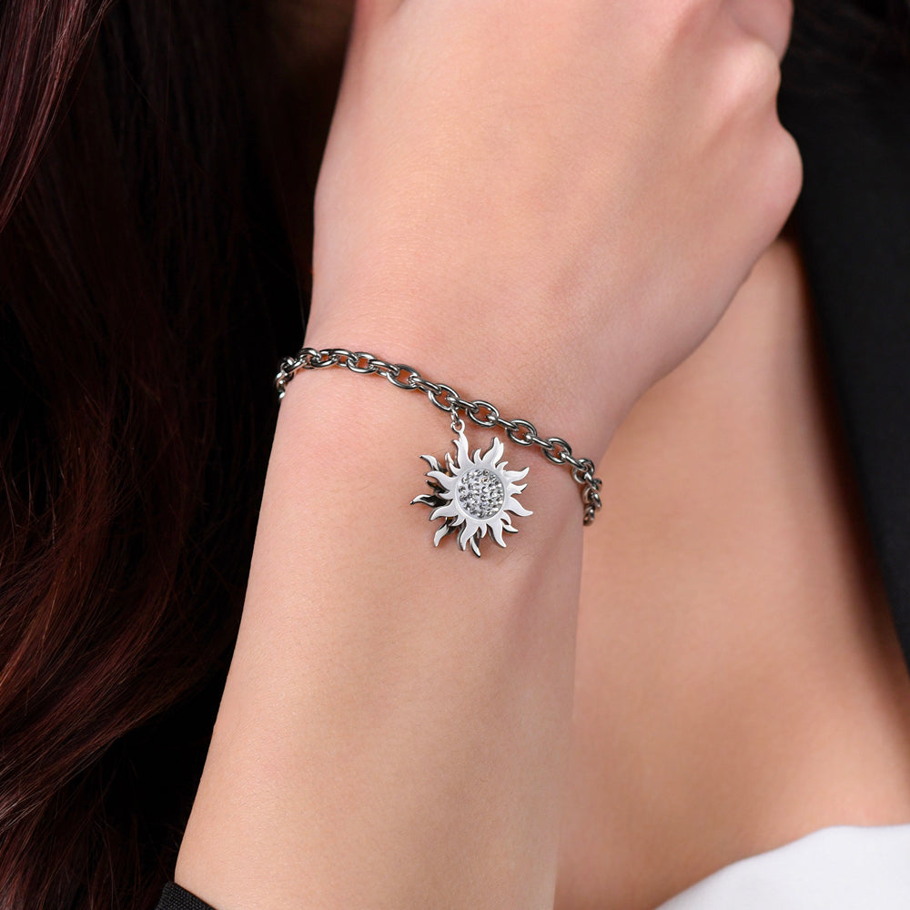 SOL GIRATORIO BRAZALETE DE ACERO PARA MUJER