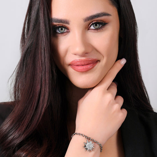 SOL GIRATORIO BRAZALETE DE ACERO PARA MUJER