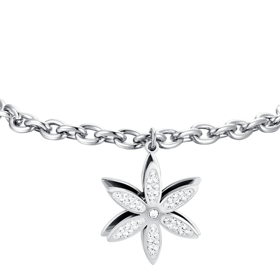PULSERA GIRATORIA DE ACERO FLOR DE LA VIDA
