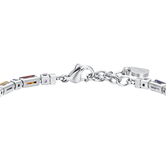 PULSERA TENIS MUJER ACERO CIRCONITA MULTICOLOR