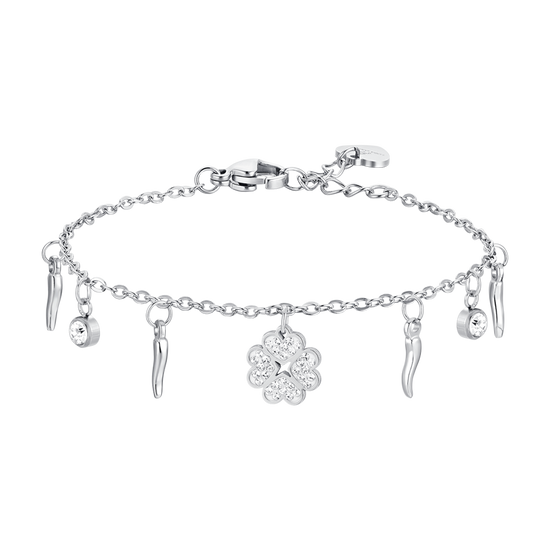 BRAZALETE DE ACERO DE CUATRO CARAS CON CUERNOS PARA MUJER