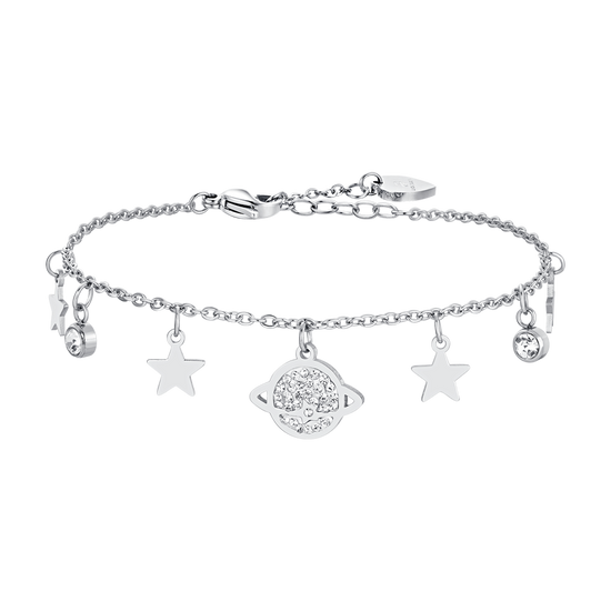 PLANETA Y ESTRELLAS BRAZALETE DE ACERO PARA MUJER