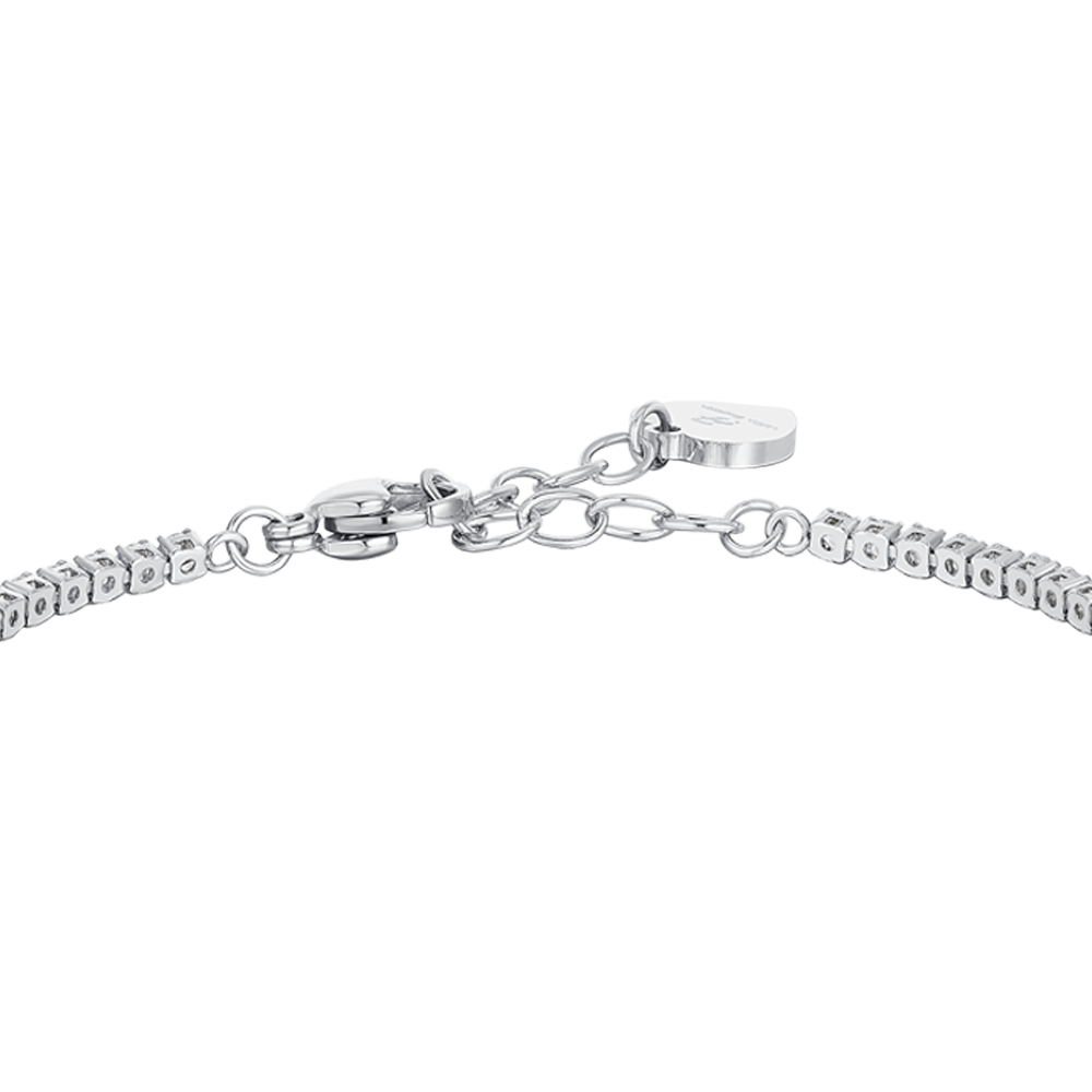 TRÉBOL DE CUATRO HOJAS ACERO PULSERA TENIS MUJER