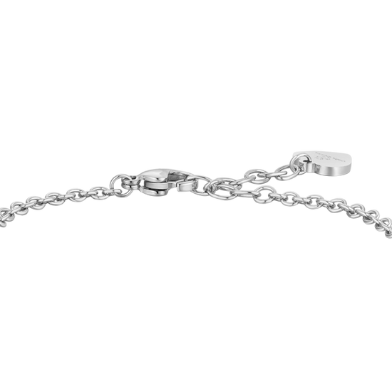 PULSERA DE ACERO CON LLAVE Y CORAZÓN PARA MUJER
