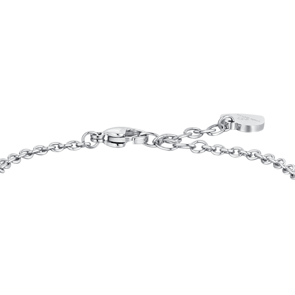 PULSERA DE ACERO LUNA Y ESTRELLA PARA MUJER