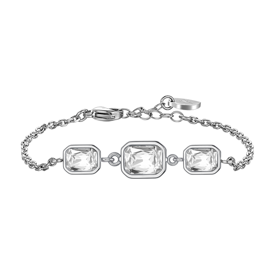 BRACCIALE DONNA CON CRISTALLI BIANCHI