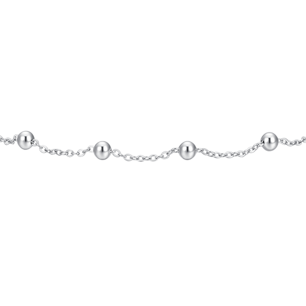 BRACCIALE DONNA IN ACCIAIO  CON SFERE