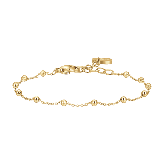 BRACCIALE DONNA IN ACCIAIO CON SFERE IP GOLD