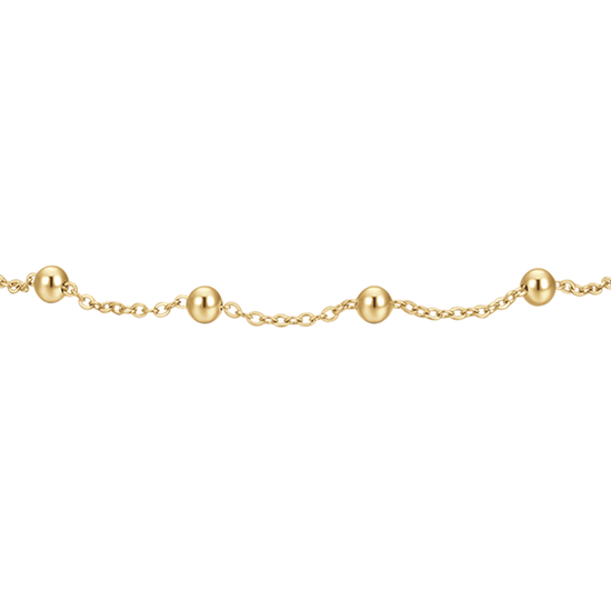 BRACCIALE DONNA IN ACCIAIO CON SFERE IP GOLD