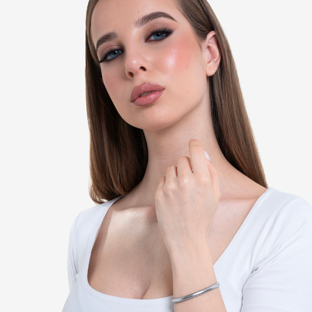 BRAZALETE DE ACERO PARA MUJER