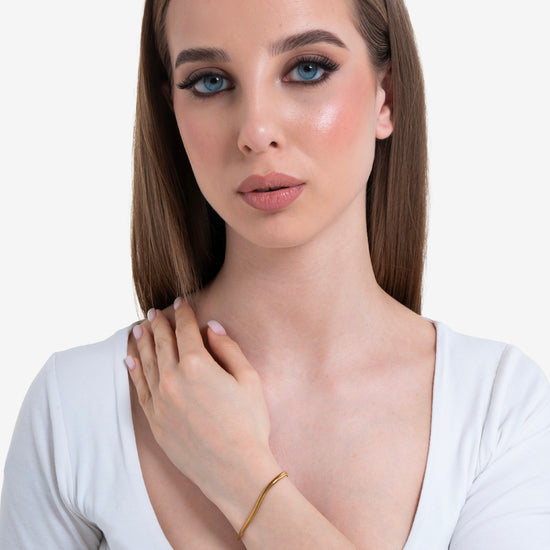 BRACCIALE DONNA IN ACCIAIO  IP GOLD