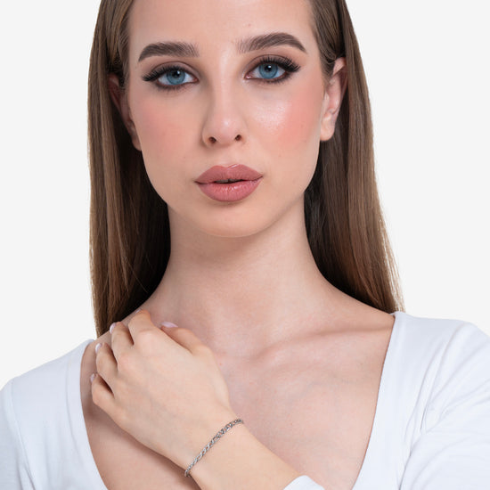 BRAZALETE DE ACERO PARA MUJER