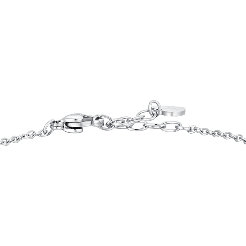 BRACCIALE DONNA IN ACCIAIO CON ZIRCONI VERDI