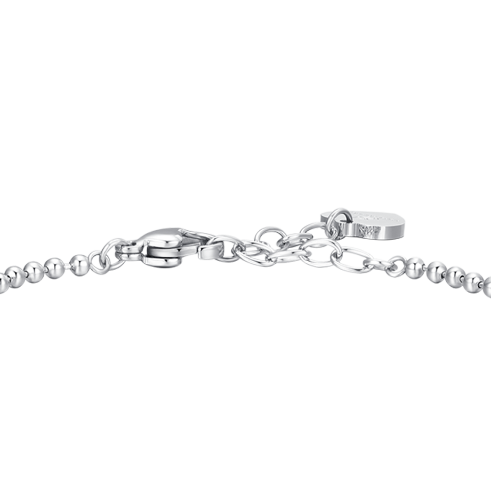 BRACCIALE DONNA IN ACCIAIO CON BALLERINA E ZIRCONE BIANCO