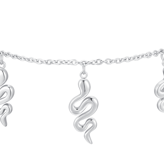 BRACCIALE DONNA IN ACCIAIO CON SERPENTI