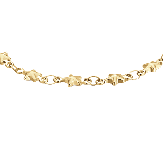 IP PULSERA DE ACERO DORADO PARA MUJER CON ESTRELLAS