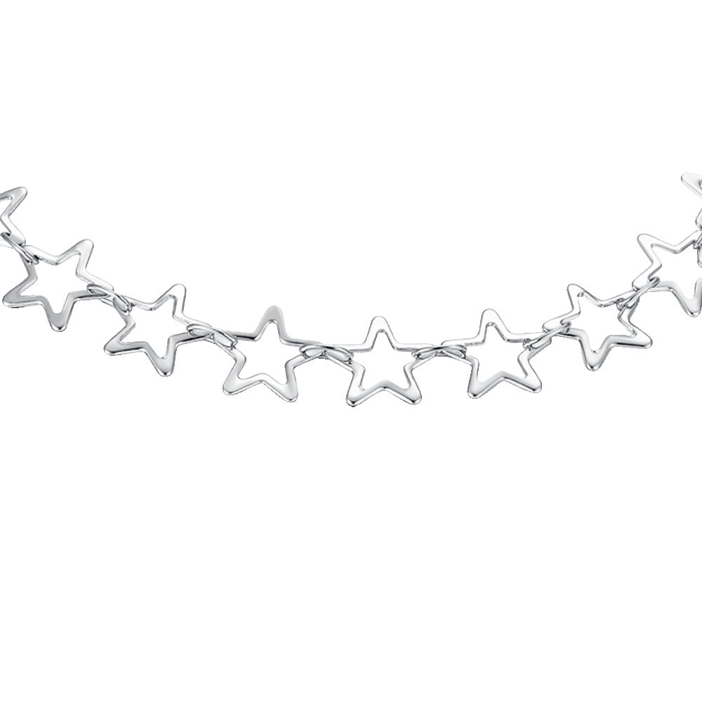 BRACCIALE DONNA IN ACCIAIO CON STELLE