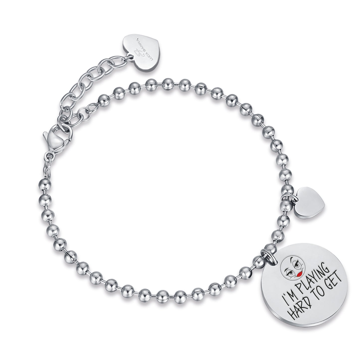 BRAZALETE DE ACERO PARA MUJER I'M PLAYING HARD TO GET