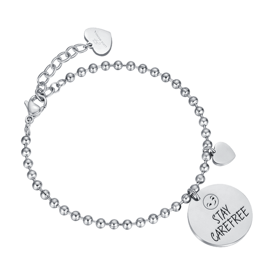 STAY CAREFREE BRAZALETE DE ACERO PARA MUJER