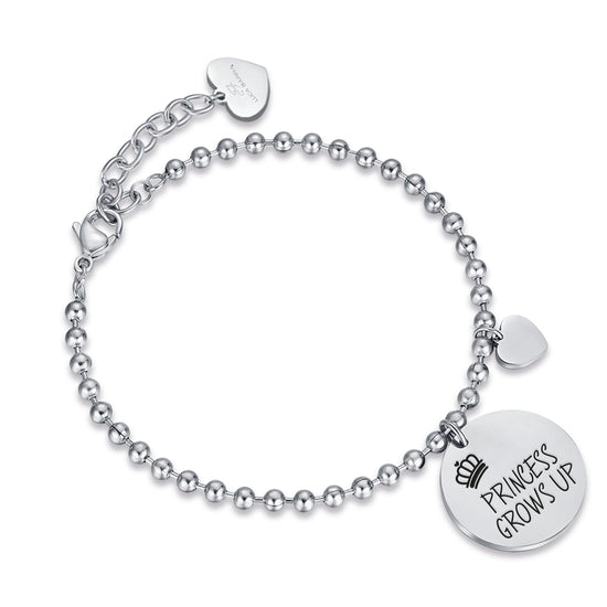 PRINCESA CRECE PULSERA DE ACERO PARA MUJER