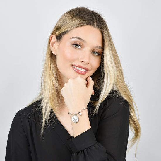 PRINCESA CRECE PULSERA DE ACERO PARA MUJER