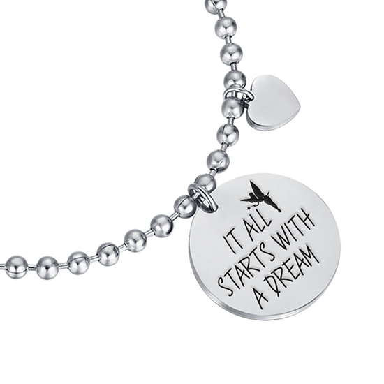 PULSERA DE ACERO "TODO EMPIEZA CON UN SUEÑO