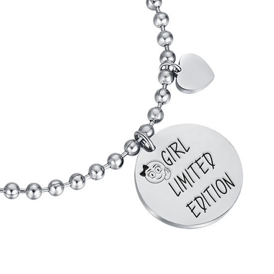 BRAZALETE DE ACERO DE "EDICIÓN LIMITADA" PARA CHICAS