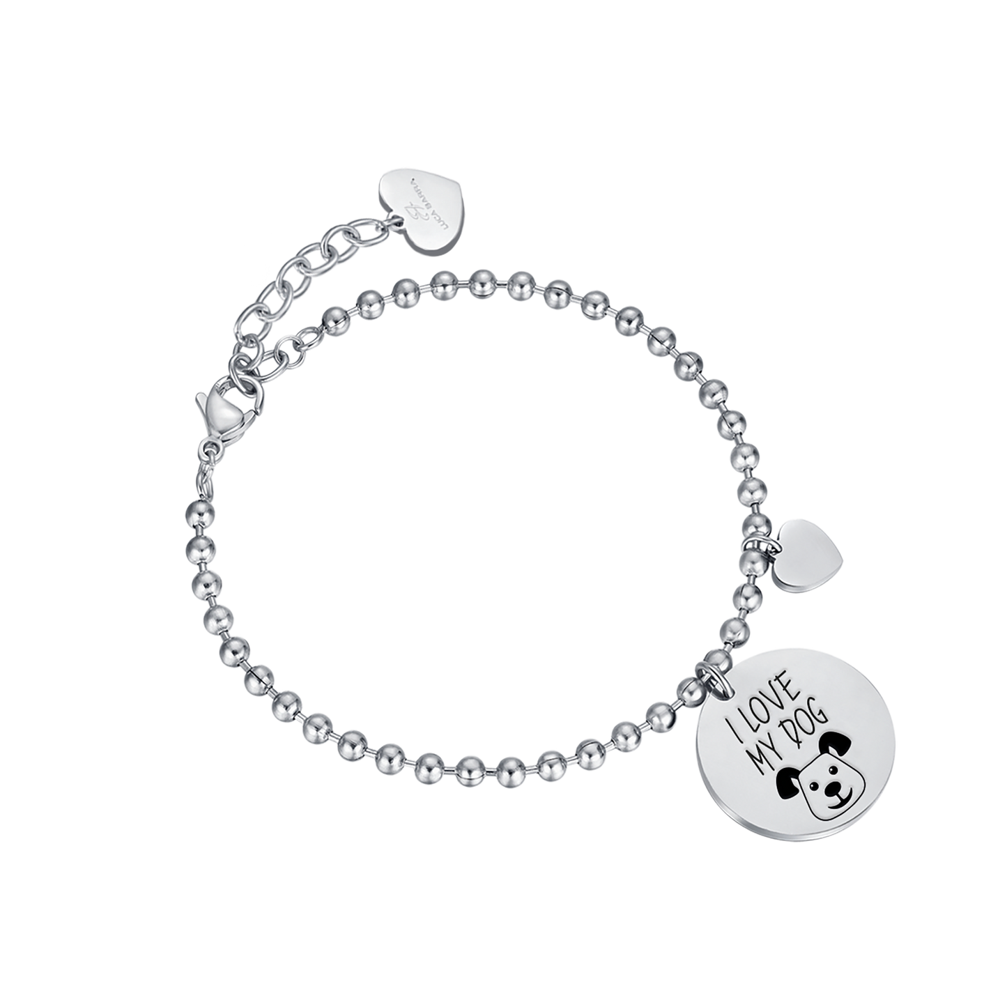 PULSERA DE ACERO "I LOVE MY DOG