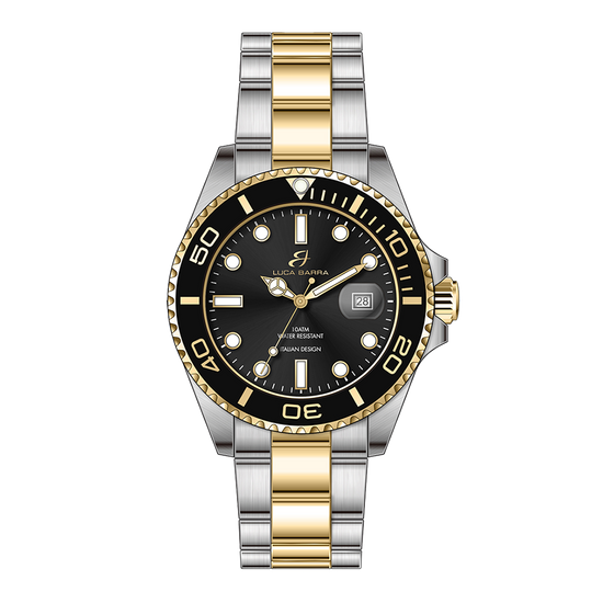 RELOJ DE CABALLERO CON CAJA DE ACERO BISEL NEGRO