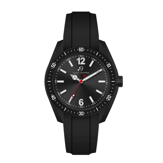 RELOJ DE SILICONA NEGRO PARA HOMBRE