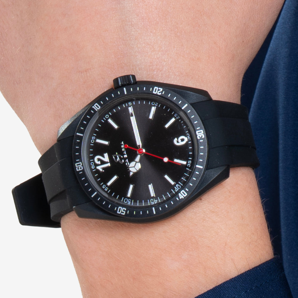RELOJ DE SILICONA NEGRO PARA HOMBRE